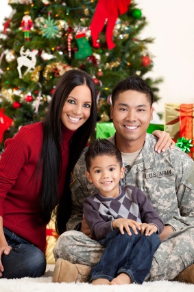 Military Family at Christmas
